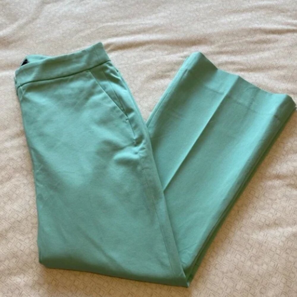 NWT J. Crew Hayden Kick Out Crop Pant in Bi Stretch Cotton Sz 8 Mint Aqua - Picture 5 of 11